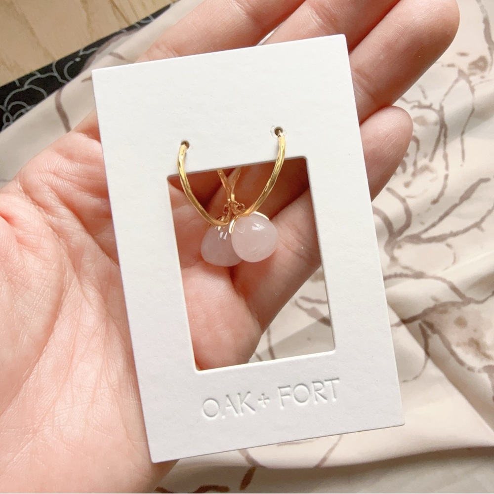 Oak fort earrings 6802-pink-os